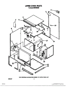 04 - Upper Oven parts for Roper Oven BES750WB0 from AppliancePartsPros.com