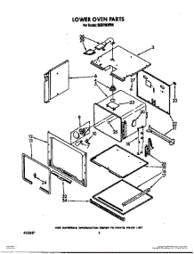 05 - Lower Oven parts for Roper Oven BES750WB0 from AppliancePartsPros.com
