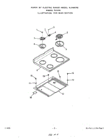 03 - Main parts for Roper Range F5107W0 from AppliancePartsPros.com