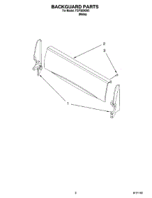 02 - Backguard Parts parts for Roper Range FGP305KW5 from AppliancePartsPros.com