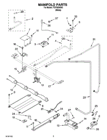 03 - Manifold Parts parts for Roper Range FGP305KW5 from AppliancePartsPros.com