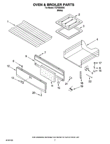 05 - Oven & Broiler Parts parts for Roper Range FGP305KW5 from AppliancePartsPros.com