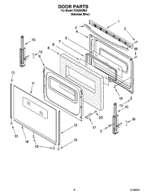 06 - Door Parts, Optional Parts parts for Roper Range FGS326RD2 from AppliancePartsPros.com