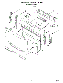 02 - Control Panel Parts parts for Roper Range FGS325RQ1 from AppliancePartsPros.com