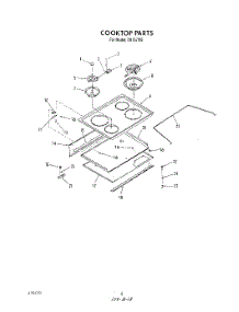 06 - Cook Top parts for Roper Range D9757W6 from AppliancePartsPros.com