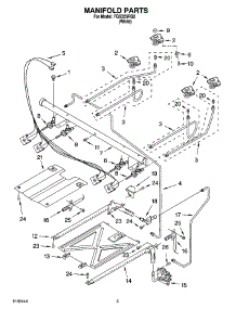 03 - Manifold Parts parts for Roper Range FGS325RQ2 from AppliancePartsPros.com