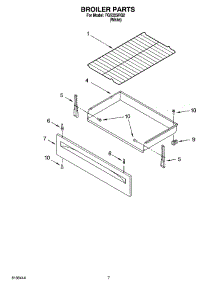05 - Broiler Parts parts for Roper Range FGS325RQ2 from AppliancePartsPros.com