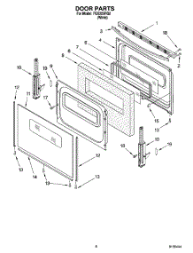 06 - Door Parts, Optional Parts (Not Included) parts for Roper Range FGS325RQ2 from AppliancePartsPros.com