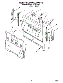 02 - Control Panel Parts parts for Roper Range FEP310KV4 from AppliancePartsPros.com
