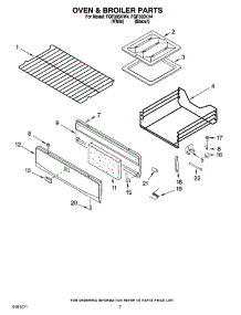 05 - Oven & Broiler Parts parts for Roper Range FGP305KV4 from AppliancePartsPros.com