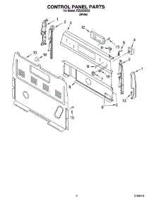 02 - Control Panel Parts parts for Roper Range FES355RQ2 from AppliancePartsPros.com