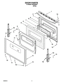 04 - Door Parts parts for Roper Range FES355RQ2 from AppliancePartsPros.com