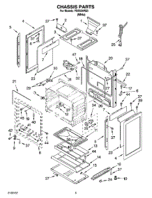 04 - Chassis Parts parts for Roper Range FGS325RQ0 from AppliancePartsPros.com