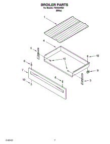 05 - Broiler Parts parts for Roper Range FGS325RQ0 from AppliancePartsPros.com