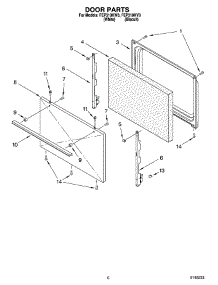 05 - Door Parts, Optional Parts parts for Roper Range FEP310KW3 from AppliancePartsPros.com