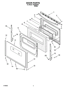 04 - Door Parts parts for Roper Range FES355RQ1 from AppliancePartsPros.com