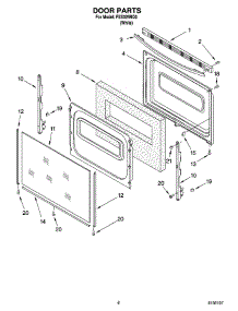 05 - Door Parts, Optional Parts parts for Roper Range FES325RQ0 from AppliancePartsPros.com