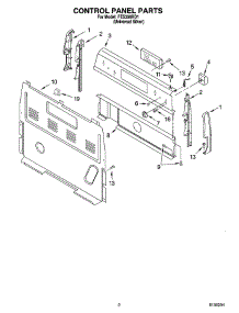 02 - Control Panel Parts parts for Roper Range FES356RD1 from AppliancePartsPros.com