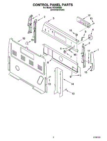 02 - Control Panel Parts parts for Roper Range FES326RD0 from AppliancePartsPros.com