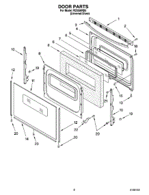 05 - Door Parts, Optional Parts parts for Roper Range FES326RD0 from AppliancePartsPros.com