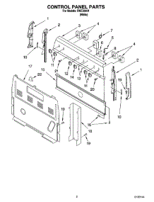 02 - Control Panel Parts parts for Roper Range RME30001 from AppliancePartsPros.com
