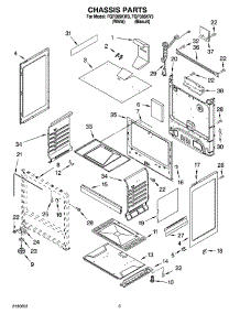 04 - Chassis Parts parts for Roper Range FGP305KW3 from AppliancePartsPros.com