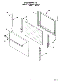 06 - Door Parts, Miscellaneous Parts parts for Roper Range FGP305KW3 from AppliancePartsPros.com
