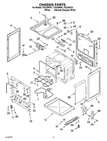 03 - Chassis Parts parts for Roper Range FES330KN1 from AppliancePartsPros.com