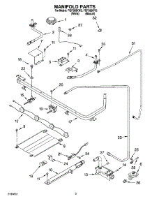 03 - Manifold Parts parts for Roper Range FGP305KV3 from AppliancePartsPros.com