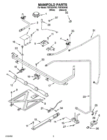 03 - Manifold Parts parts for Roper Range FGP305KW2 from AppliancePartsPros.com