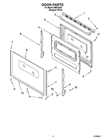 05 - Door Parts, Optional Parts parts for Roper Range RME32301 from AppliancePartsPros.com