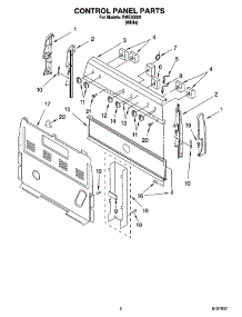 02 - Control Panel Parts parts for Roper Range RME30000 from AppliancePartsPros.com