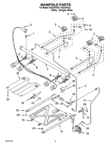 03 - Manifold Parts parts for Roper Range FGS337KQ2 from AppliancePartsPros.com