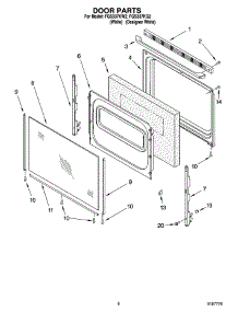 06 - Door Parts, Miscellaneous Parts parts for Roper Range FGS337KQ2 from AppliancePartsPros.com