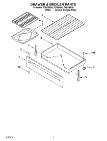04 - Drawer & Broiler Parts parts for Roper Range FEP330KW1 from AppliancePartsPros.com
