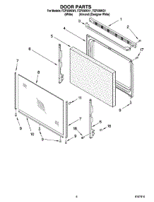 05 - Door Parts, Miscellaneous Parts parts for Roper Range FEP330KW1 from AppliancePartsPros.com