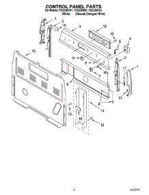 02 - Control Panel Parts parts for Roper Range FES330KQ1 from AppliancePartsPros.com