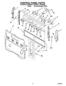 02 - Control Panel Parts parts for Roper Range FEP330KQ1 from AppliancePartsPros.com