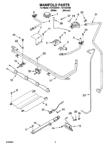 03 - Manifold Parts parts for Roper Range FGP325KW1 from AppliancePartsPros.com