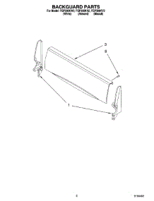 02 - Backguard Parts parts for Roper Range FGP300KN2 from AppliancePartsPros.com