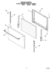 06 - Door Parts, Miscellaneous Parts parts for Roper Range FGP300KN2 from AppliancePartsPros.com