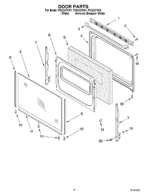 06 - Door parts for Roper Range FGS337KN1 from AppliancePartsPros.com