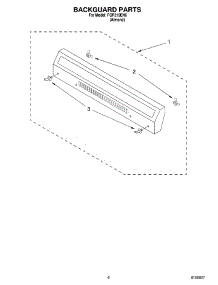 04 - Backguard parts for Roper Range FGP210EN6 from AppliancePartsPros.com