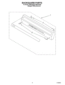 04 - Backguard parts for Roper Range FGP215KN0 from AppliancePartsPros.com