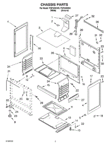 04 - Chassis parts for Roper Range FGP305KN0 from AppliancePartsPros.com