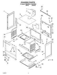 04 - Chassis parts for Roper Range FGP300KW0 from AppliancePartsPros.com