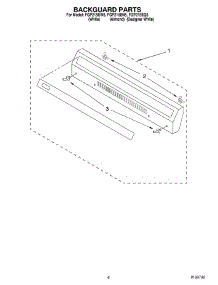 04 - Backguard parts for Roper Range FGP215EN5 from AppliancePartsPros.com
