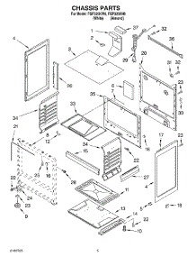 04 - Chassis parts for Roper Range FGP325KW0 from AppliancePartsPros.com
