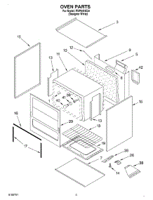 02 - Oven parts for Roper Range FGP245KQ0 from AppliancePartsPros.com
