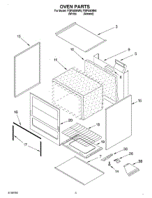 02 - Oven parts for Roper Range FGP300HW0 from AppliancePartsPros.com